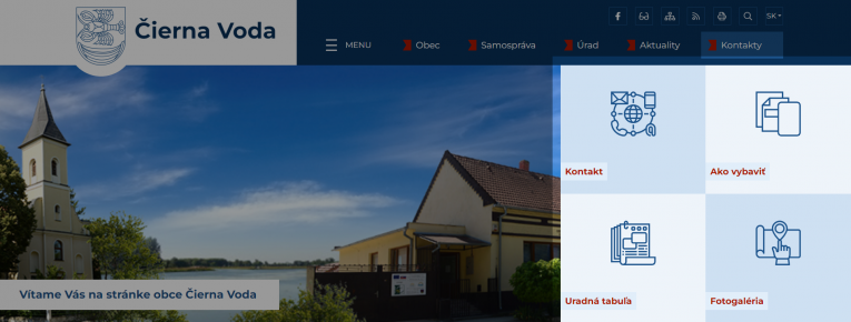 rýchle odkazy vedľa fotky
