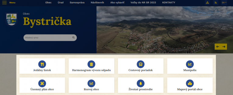 rýchle odkazy pod sebou