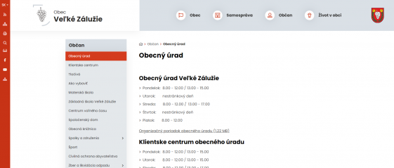 Hlavička na podstránke bez fotky