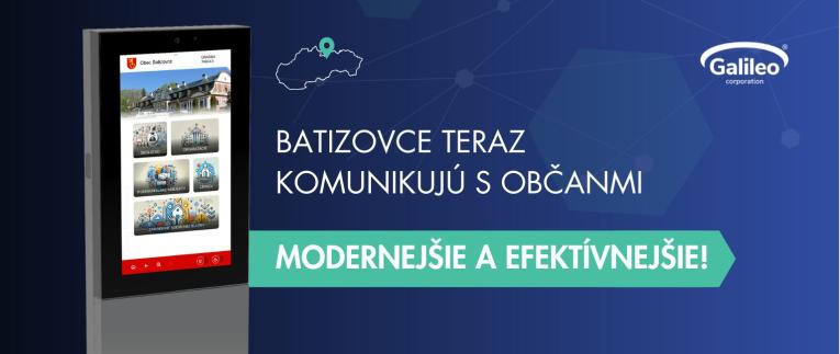 Batizovce digitálny informačný panel