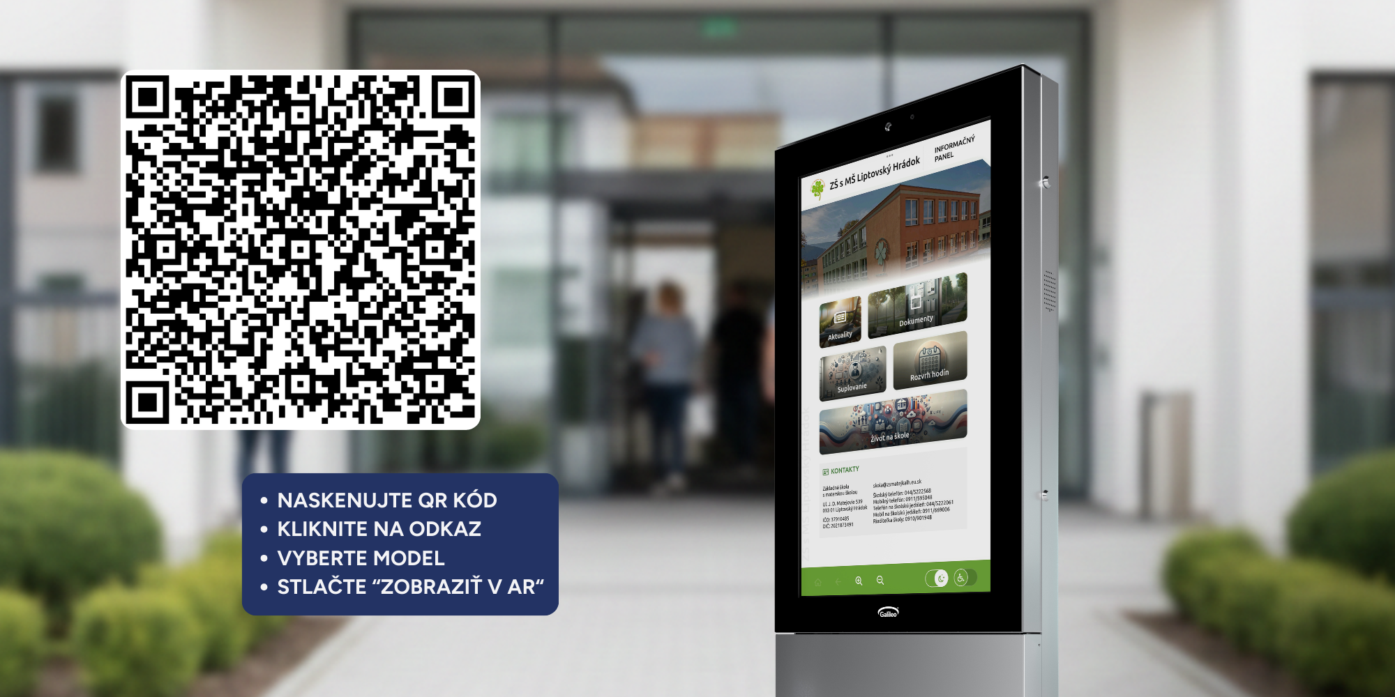 Digitálne úradné tabule pre mestá, obce, školy a príspevkové organizácie | Galileo Corporation