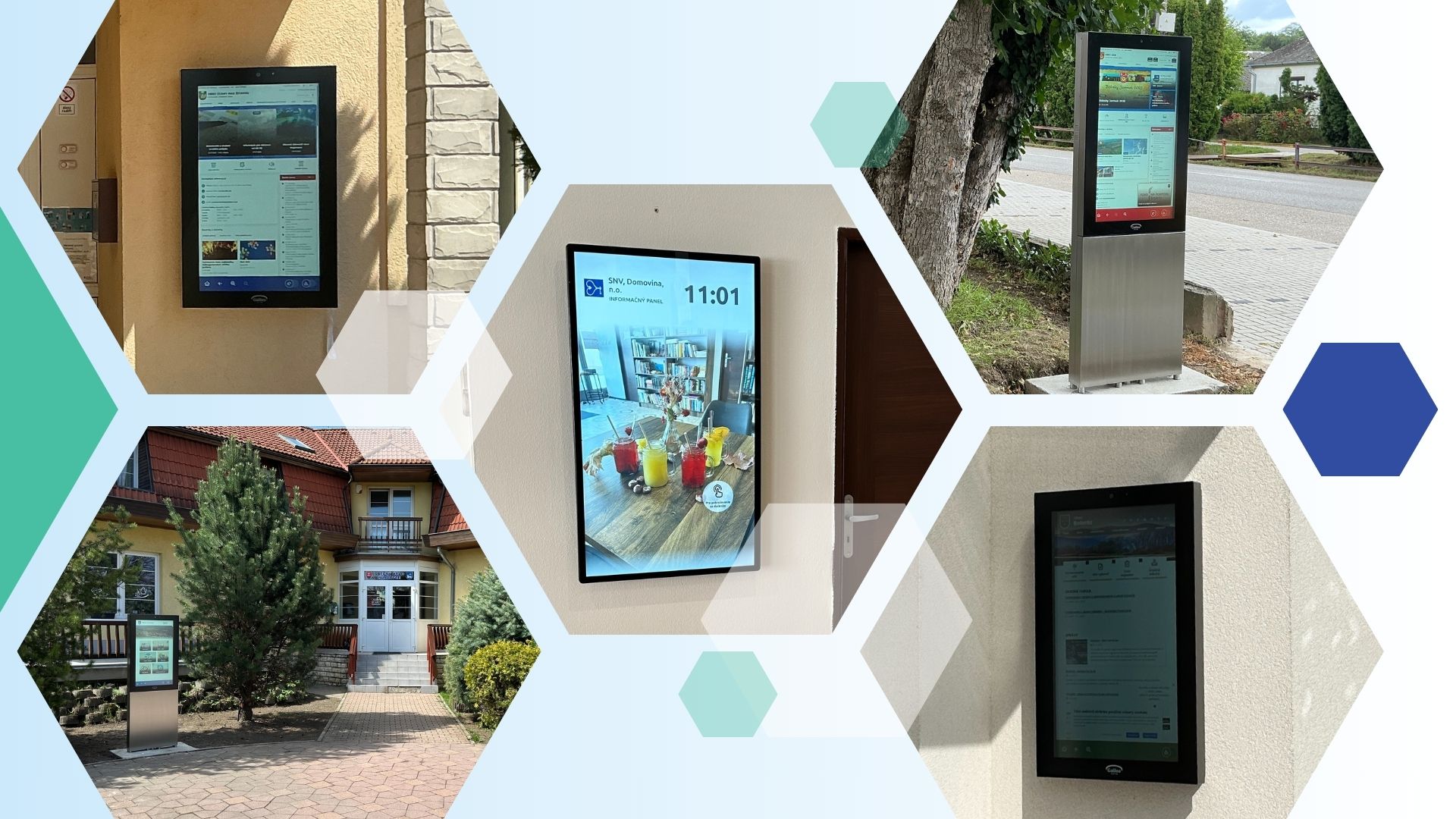 Referencie digitálnych úradných tabúľ pre školy, mestá, obce a organizácie | Galileo Corporation